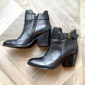 Sam Edelman black leather ankle boots with buckle S 7.5